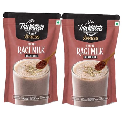 Trumillets Instant Healthy Millet Drink Mix for Popped Ragi Milk | Nutrition for Adults (both Men and Women) Health,Strength and energy | No Preservatives | Gluten Free (Each 200gm Pack of 2) Trumillets Instant Healthy Millet Drink Mix for Popped Ragi Milk | Nutrition for Adults (both Men and Women) Health,Strength and energy | No Preservatives | Gluten Free (Each 200gm Pack of 2)