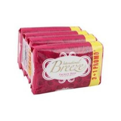 Breeze Bathing Soap Rose 4 x 125g