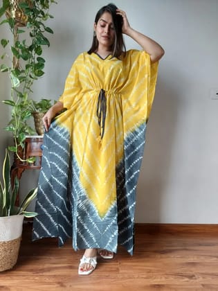Hand Block printed KAFTAN 100% Pure cotton B