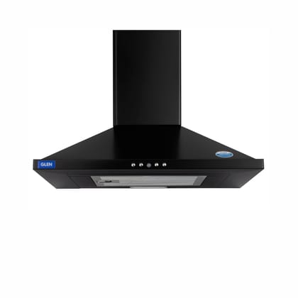Electric Kitchen Chimney, Pyramid Shape Single Baffle filter 60cm 1000 m3/h -Black (6049 BLK 60 BF)