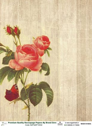 Brand Zero Premium Quality Decoupage Paper Pack of Two - Design Code: BZPQDP10032
