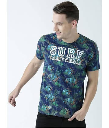 Huetrap Pack of 1 Cotton Regular Fit Men's T-Shirt ( Navy Blue )