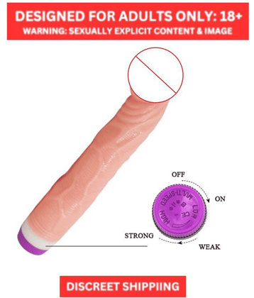 9" Long & Soft Sexy Real Felling Skin Colored Vibrating Dildo For Sexy Girls Vagina by Vasumitra