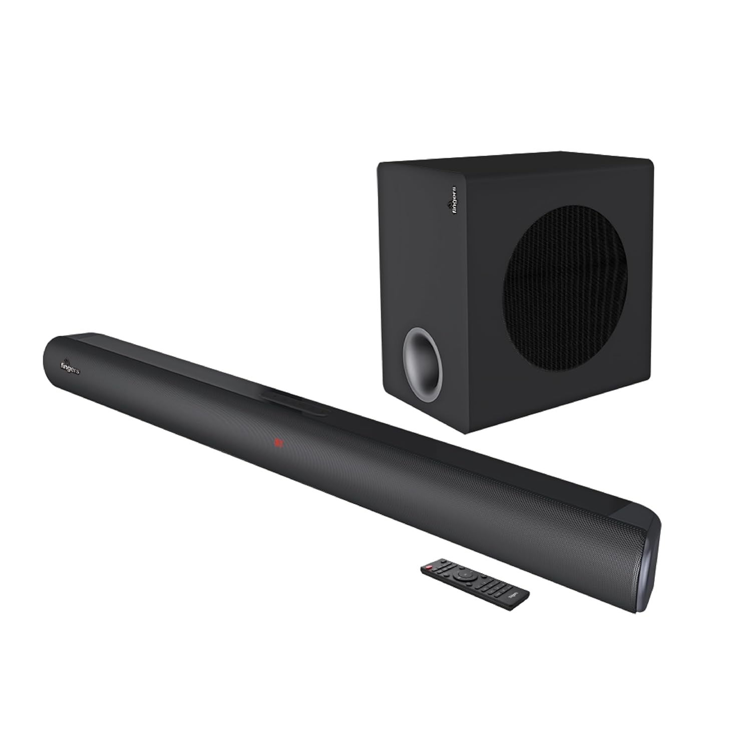 Fingers Octane-200 Multimedia Sound Bar with Subwoofer, Wall Mount & Remote- Black