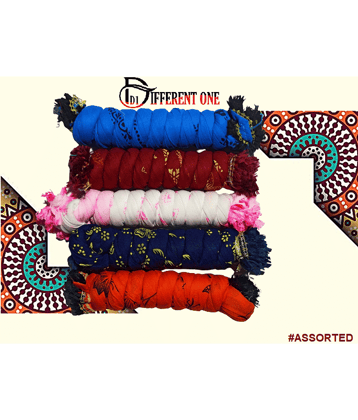 D1 DIFFERENT ONE Multicolor Cotton Women's Dupatta - ( Pack of 5 )