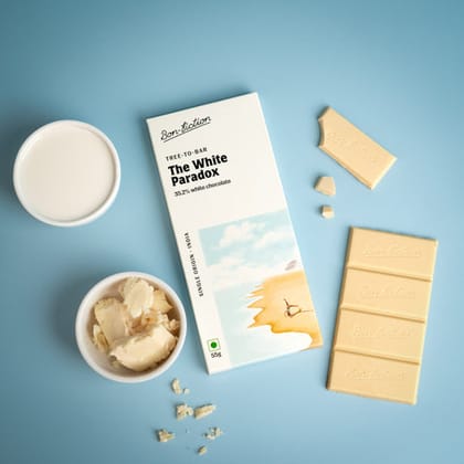 Bon Fiction The White Paradox - White Chocolate, 55 gm