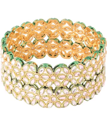 VIRAASI - Gold Bangle Set ( Pack of 1 )