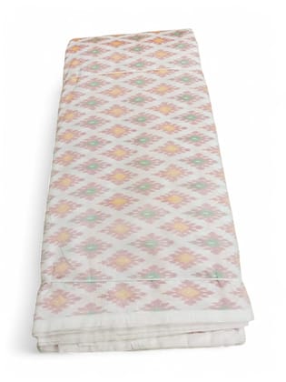 IKAT SILK FABRIC CREAM FABRIC-1 Meeter