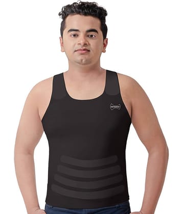 Dermawear Pack of 1 Men's Tummy Shaper ( Black )