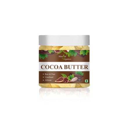 ManHar Organics African Raw Cocoa Butter Jar 100gm Unrefined- for Stretch Marks, Face Moisturiser, Hair ManHar Organics African Raw Cocoa Butter Jar 100gm Unrefined- for Stretch Marks, Face Moisturiser, Hair