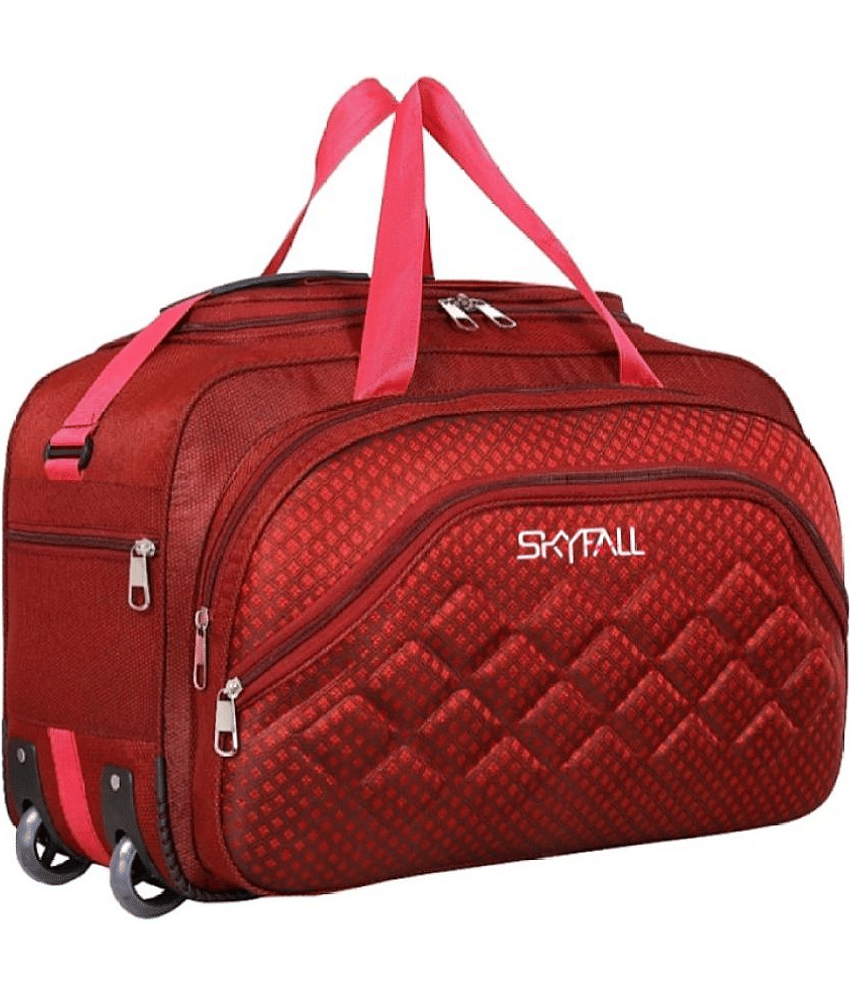 SKYFALL - Purple Nylon Duffle Trolley