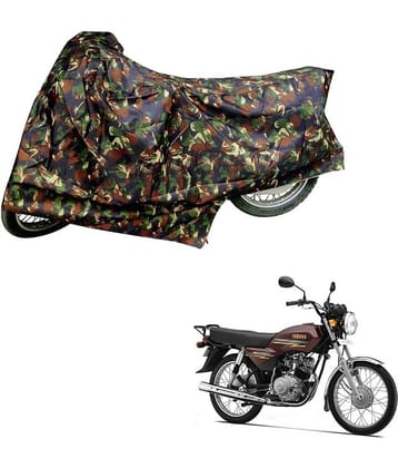 AutoRetail Dust Proof Two Wheeler Polyster Cover for Yamaha Crux (Mirror Pocket, Jungle Color)
