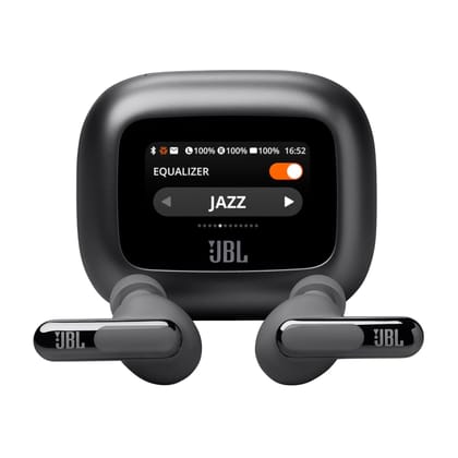 JBL Live Beam 3 TWS, Hi-Res Audio True ANC Earbuds- Black