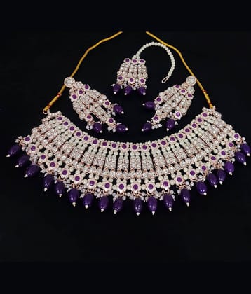 Padmavati Bangles Green Alloy Necklace Set ( Pack of 1 ) Padmavati Bangles Green Alloy Necklace Set ( Pack of 1 )