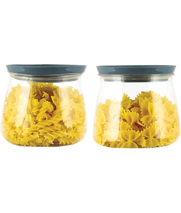 PearlPet - Grey Plastic Spice Container ( Set of 2 ) - 900 ml