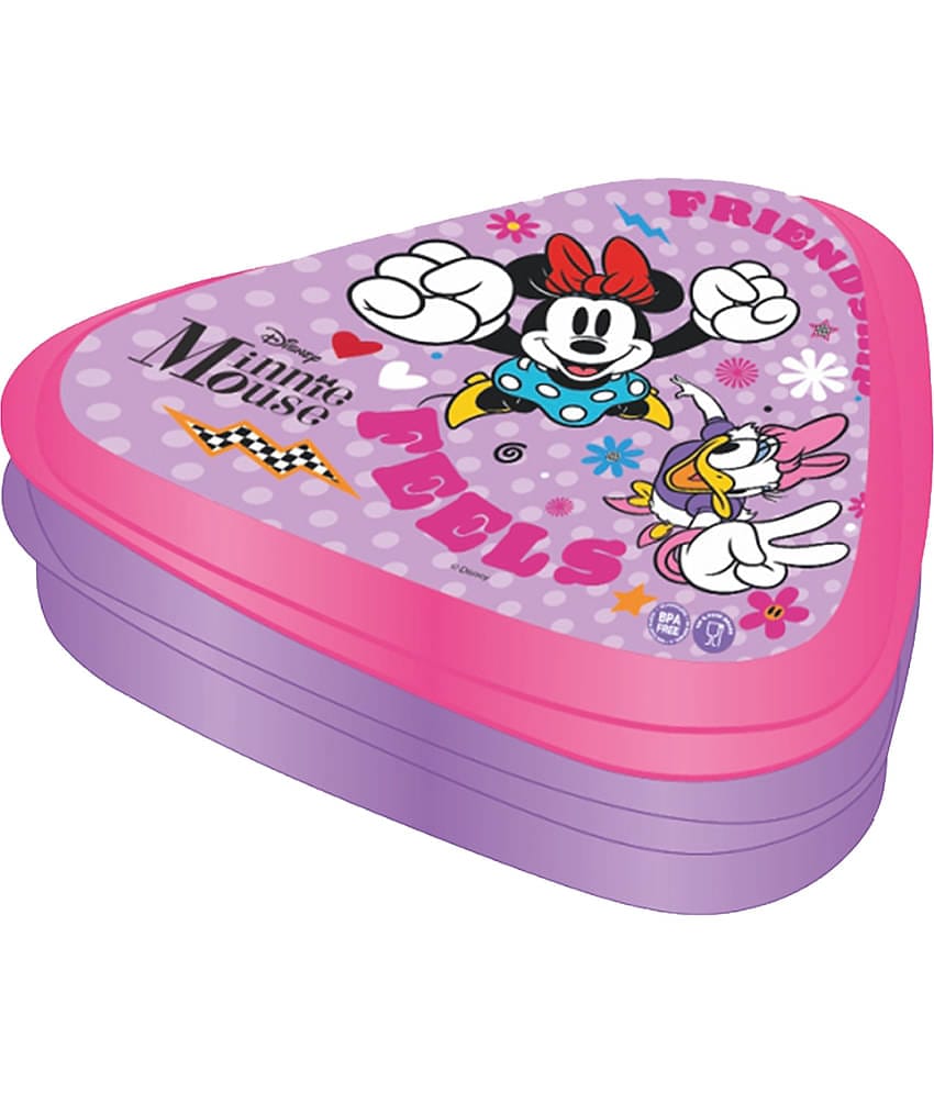 Gluman - Pink Plastic Lunch Box ( Pack of 1 )