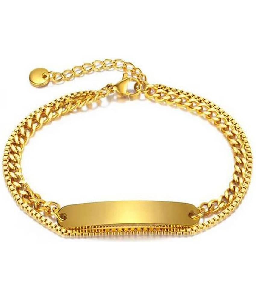 FASHION FRILL Gold Bracelet ( Pack of 1 )