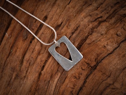 Silver Ace Of Hearts Pendant