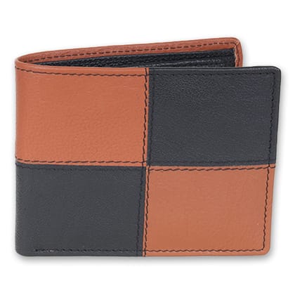 FAIRBIZPS Leather Wallets for Men Top Grain Leather, 5 Card Slots & 2 Compartments, Bi Fold Wallets