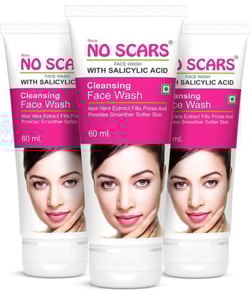NO SCARS Face Wash - Pore Care Face Wash For All Skin Type ( Pack of 3 )