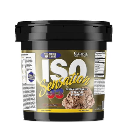 Ultimate Nutrition ISO Sensation 93-5Lbs / Chocolate Fudge