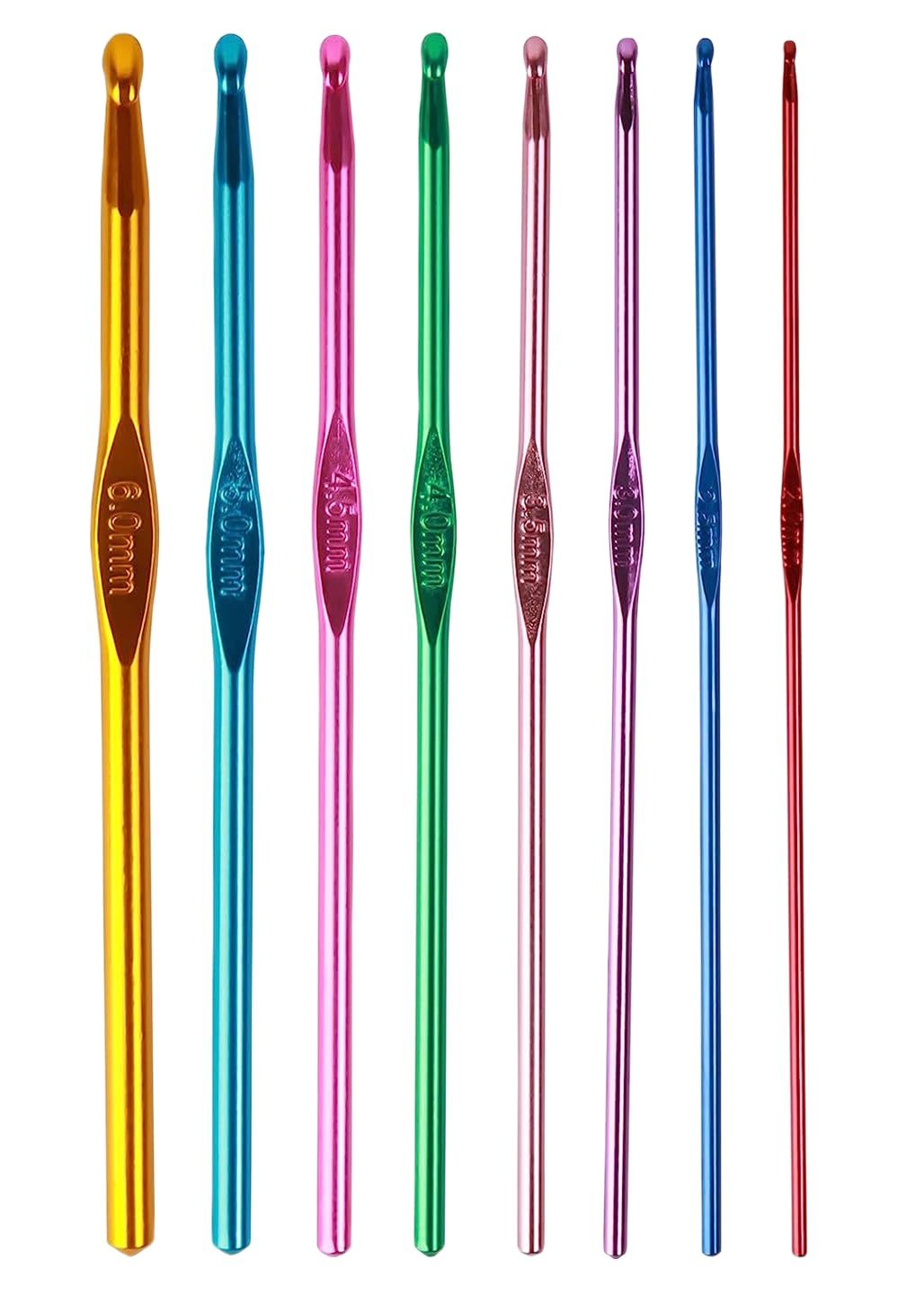 Gemsy Knitting Crochet Hook Needle Set  - DIY Set of 8