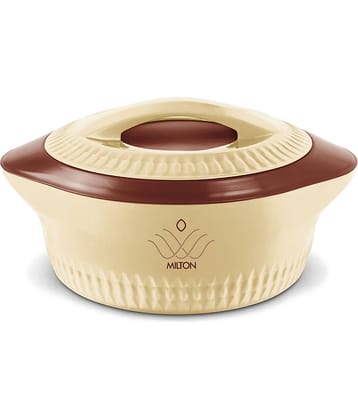 Milton Royal 1000 Insulated Inner Stainless Steel Casserole, 830 ml, Brown | BPA Free | Food Grade | Easy to Carry | Easy to Store | Ideal For Chapatti | Roti | Curd Maker
