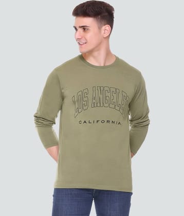 HVBK - Green Cotton Blend Regular Fit Men's T-Shirt ( Pack of 1 )