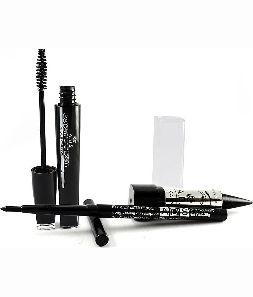 Adbeni Mascara, Kajal & Eyeliner -Combo of 3