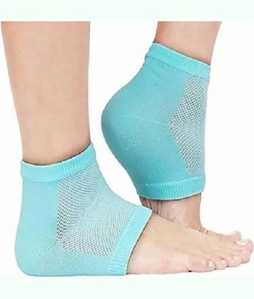 Scb Products Silicone Gel Heel Socks With Gel Pad Free Size