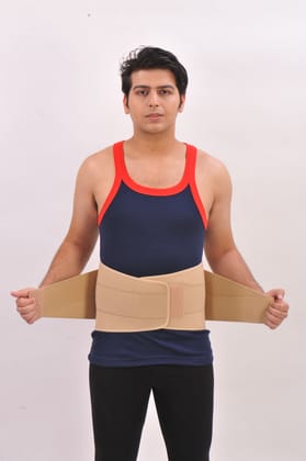 LUMBOSACRAL SUPPORT (DOUBLE STRAP)  BS 4 SIZES - L