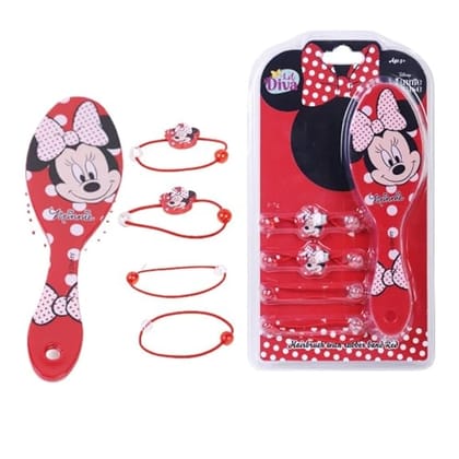 Li'l Diva Minnie Mouse Hair Brush Set For Girls 3 Years And Above