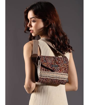 ENSAC Sling Bag Cotton Set of 1 ( Maroon )