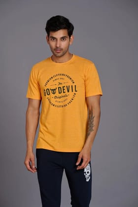 Go Devils Originals Mustard Yellow T-Shirt for Men