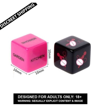 SEX TANTRA- BLACK/PINK DICE SEX POSITION DICE GAMES EROTIC COUPLES FOREPLAY SEX TOY - 12 SIDES SEX POSITION - PARTY FUN