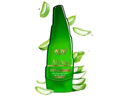 WOW Aloe Vera Gel For Skin & Hair - 60 ml  -  Clearance sale 