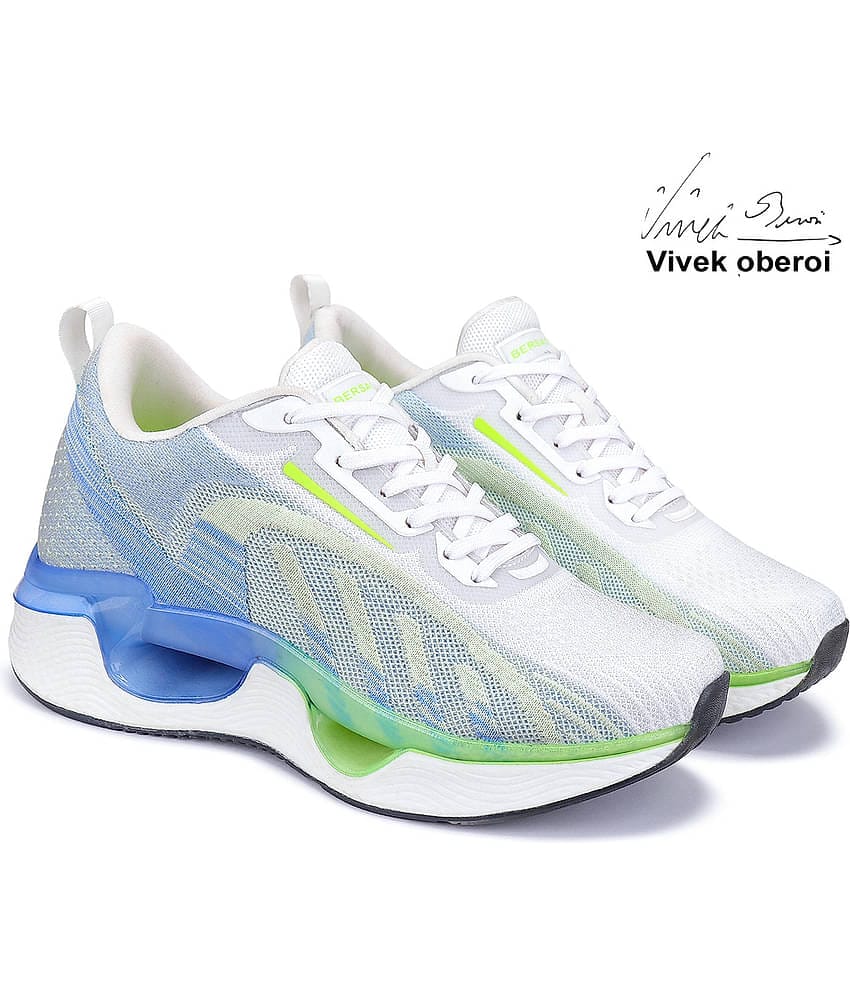 Bersache White Men's Trekking Shoes