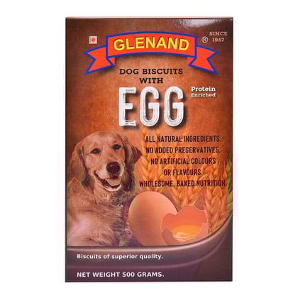 Glenand Dog Egg Biscuits 500g
