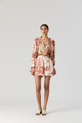 Cabridet Blazer & Shorts Set ( Online Exclusive )-XS