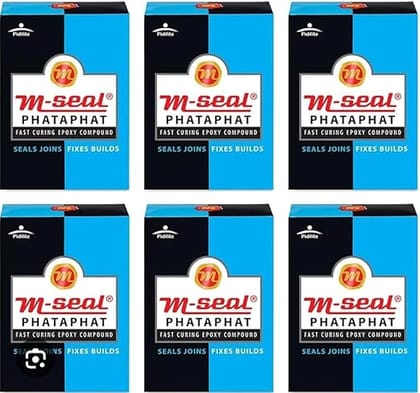 ADISON s MSeal Phataphat fast Curing Epoxy resin, Pack of 3 AND GET 2 FREE (each 25 gm) BIGGEST OFFER OF BUY 3 GET 2 FREE M SEAL EVERY SURFACE SEALING SEALANT WITH EPOXY RESIN AND HARDENER