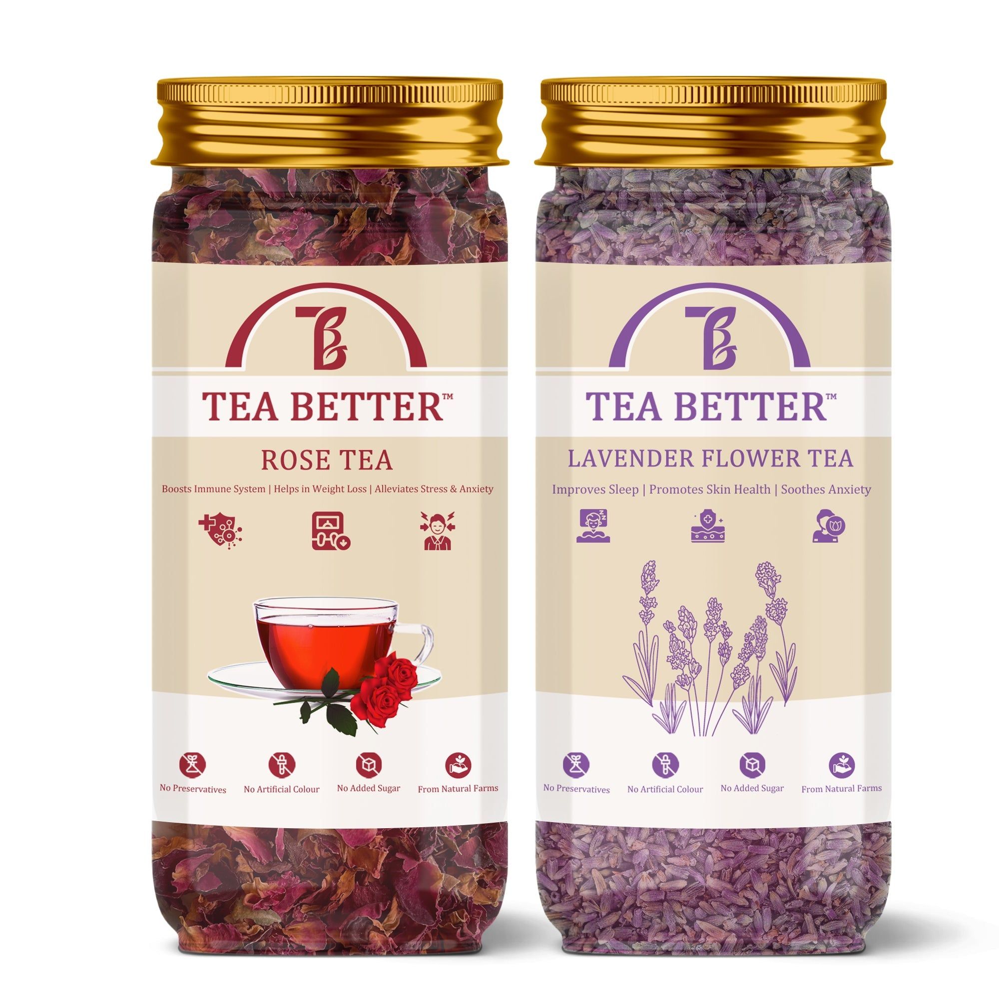 Rose And Lavender Tea Combo
