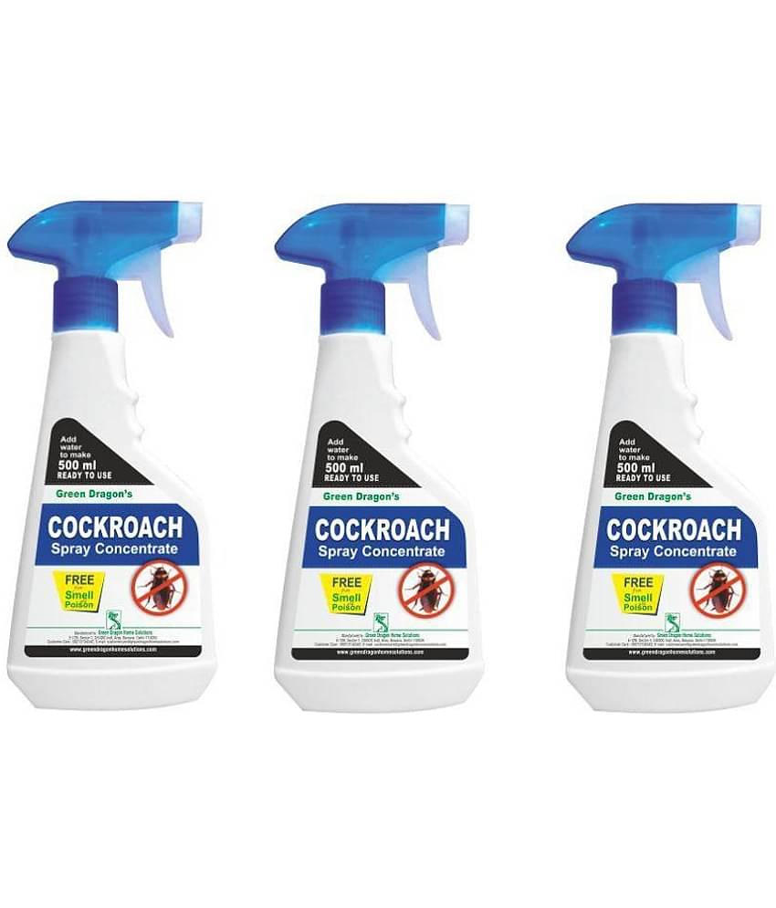 Green Dragon's Cockroach Spray Concentrate (Pack of 3) 1500ML