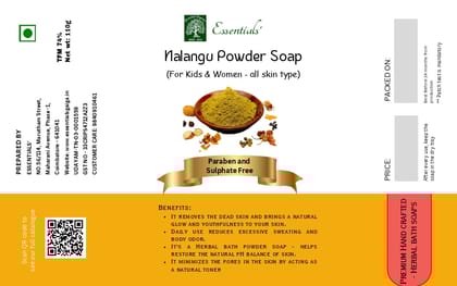 Essentials  Nalangu Powder Soap 110 Gms