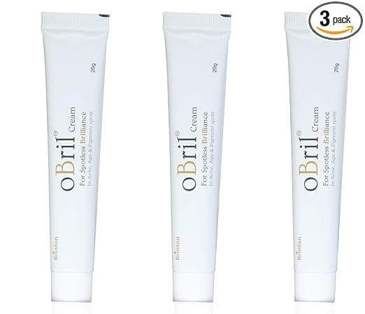 Brinton Obril Cream for Spotless Brilliance Face Acne Skin Gel | 20 Gm x Pack of 3