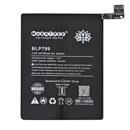 Mobatree BLP799 Original Mobile Battery for Oppo Realme X7 Pro, X3 Pro, 2250mAh (6 months Guarantee)