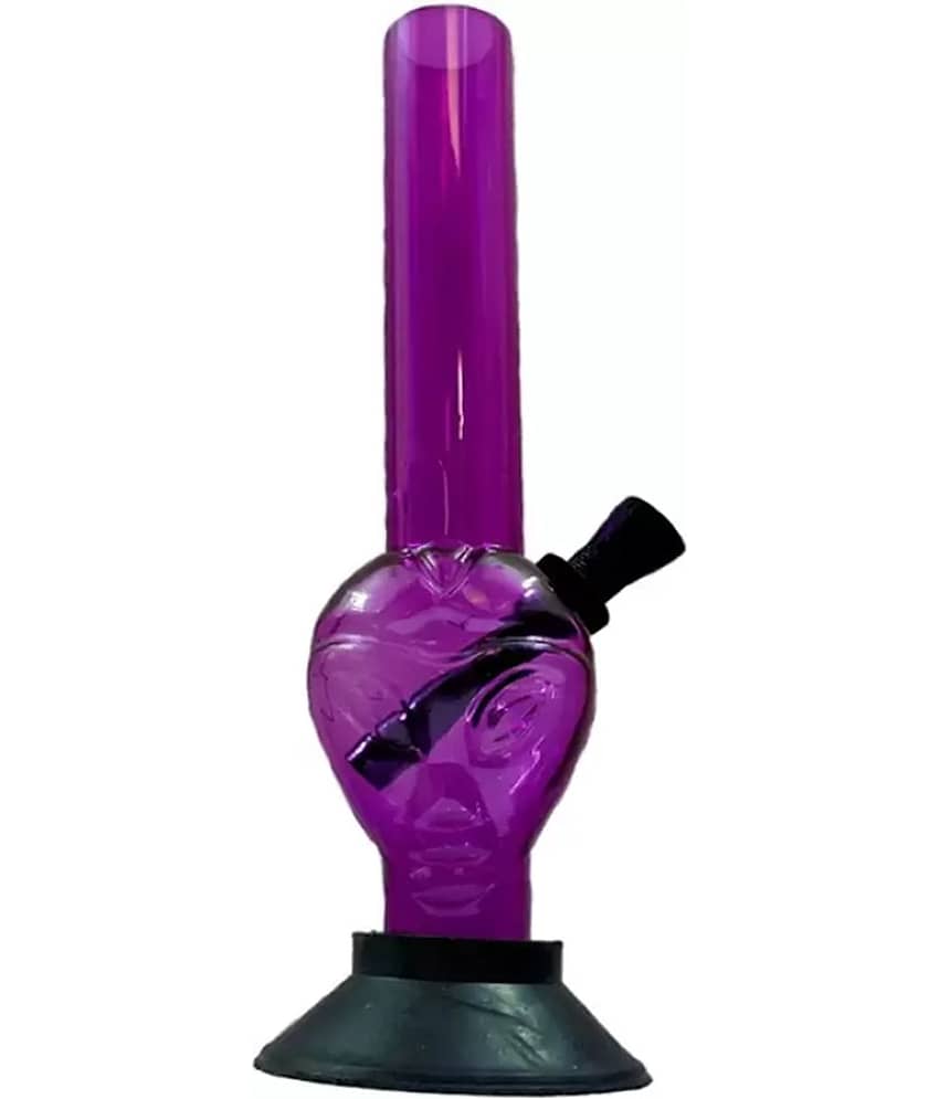 PUFF SMART Acrylic Bong 8 Inch (Waterpipe) Color - Purple