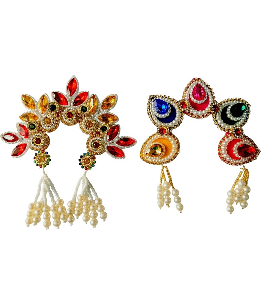 Cherry Tree Laddu Gopal Multicolor Crystal Jewellery ( Pack of 1 )