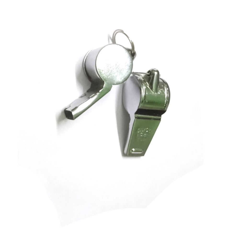 Nawani 2 Pic Metal Police/Sports Whistle (Silver) - Sports and Fitness Equipment | Buy online on ZillyBuy