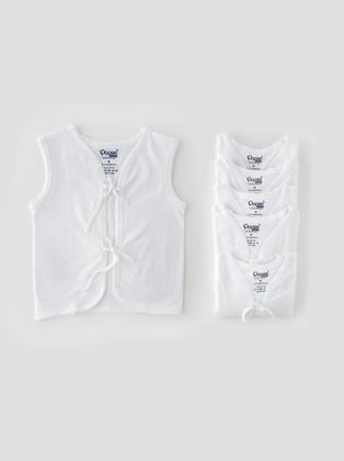 Skin-friendly & Adorable Front Knot Jhabla Tops for Babies Pack of 6-M