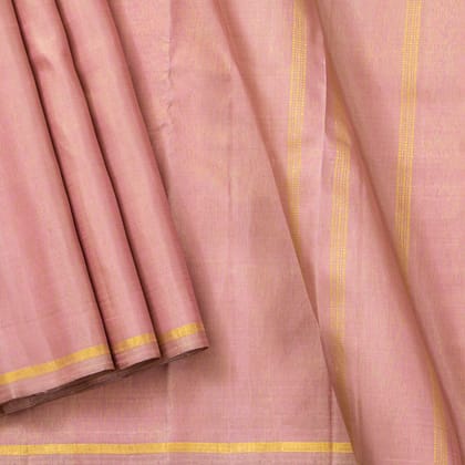 Pastel Mauve Tissue Kanchipuram Silk Saree Borderless For Festive Wear PV NYC 1533